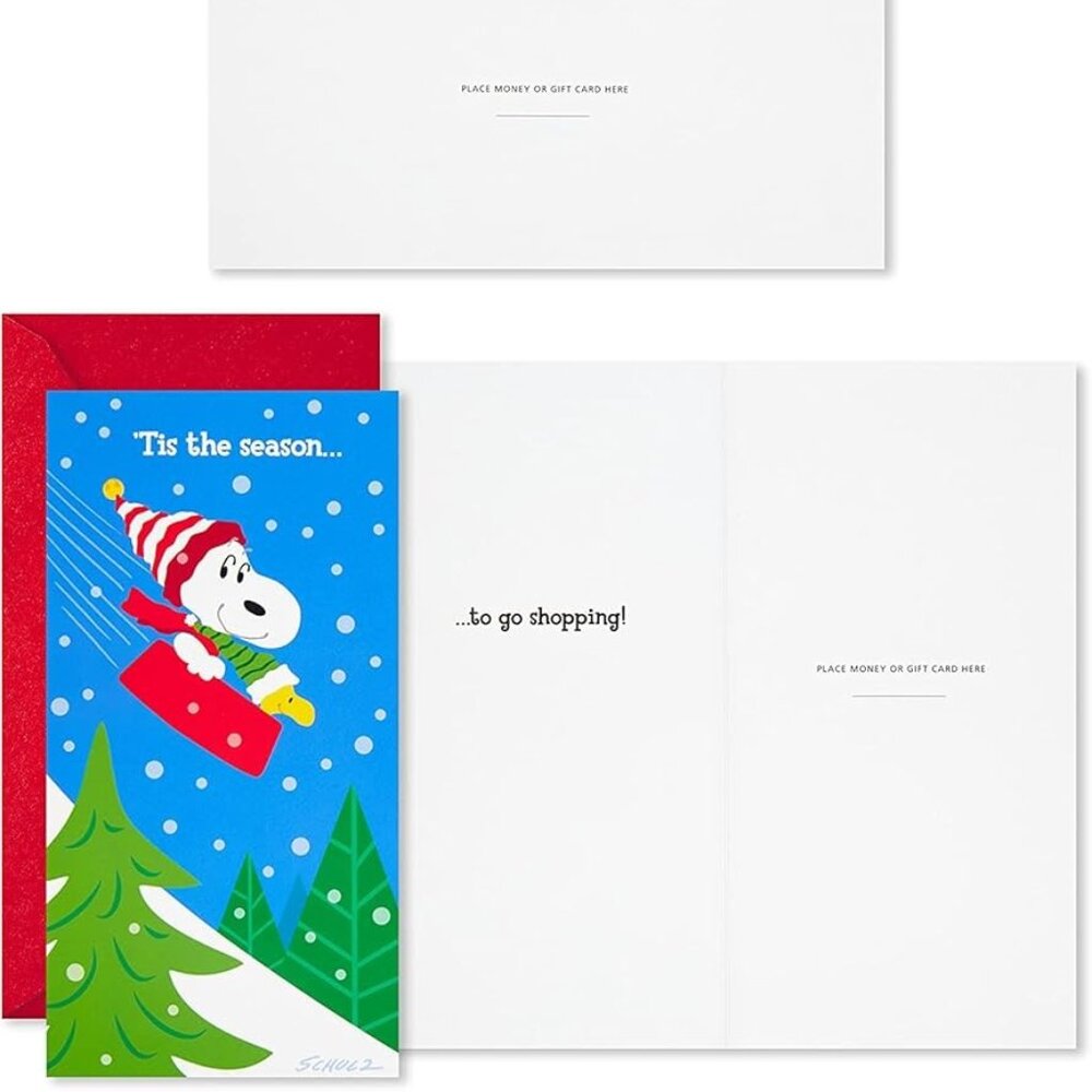 10 Hallmark Peanuts Snoopy Christmas Money Holders or Gift Cards & Envelopes NEW - Picture 6 of 6
